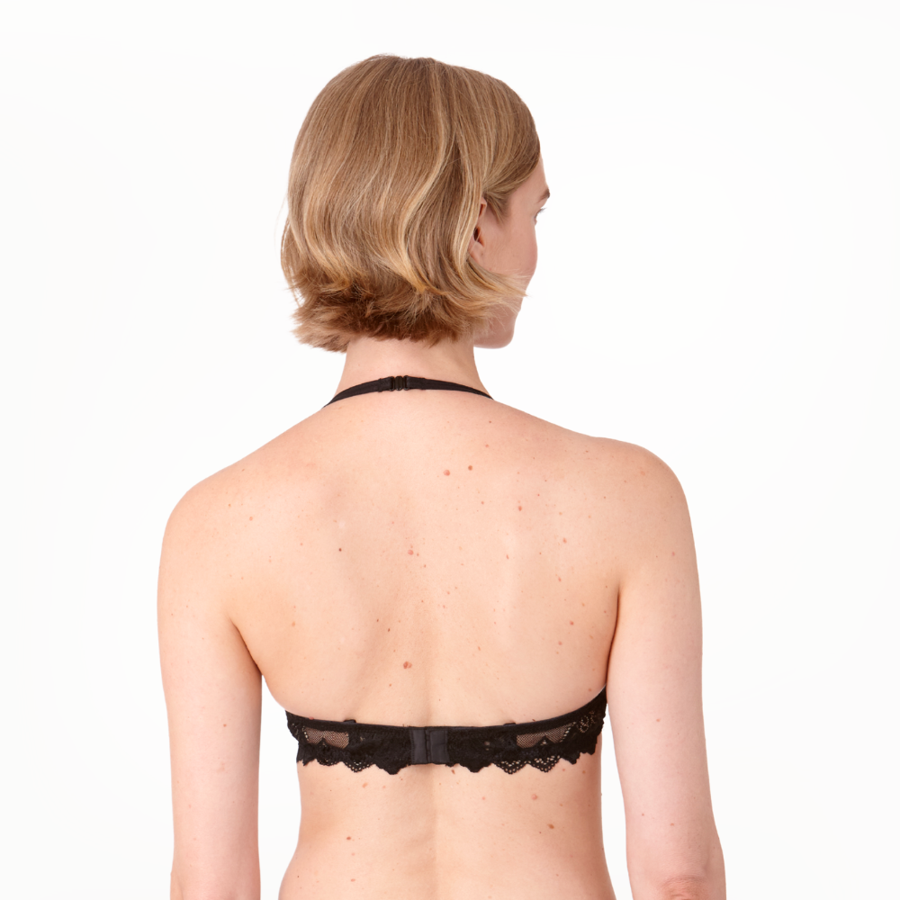 After Eden Anna Lace Single Boost Underwired Gel Bra Black