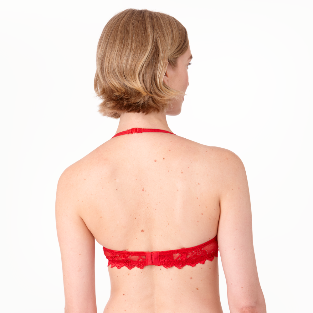 After Eden Anna Lace Single Boost Underwired Gel Bra Red