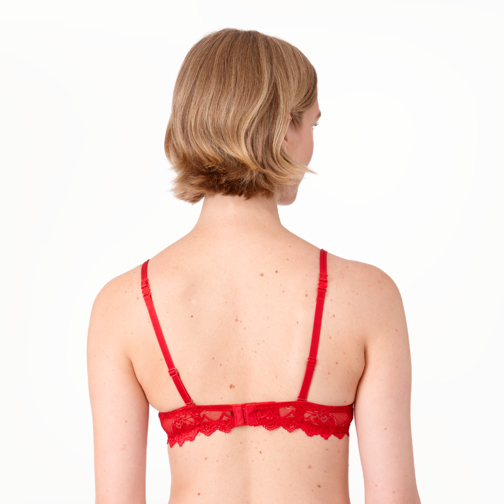 After Eden Anna Lace Single Boost Underwired Gel Bra Red