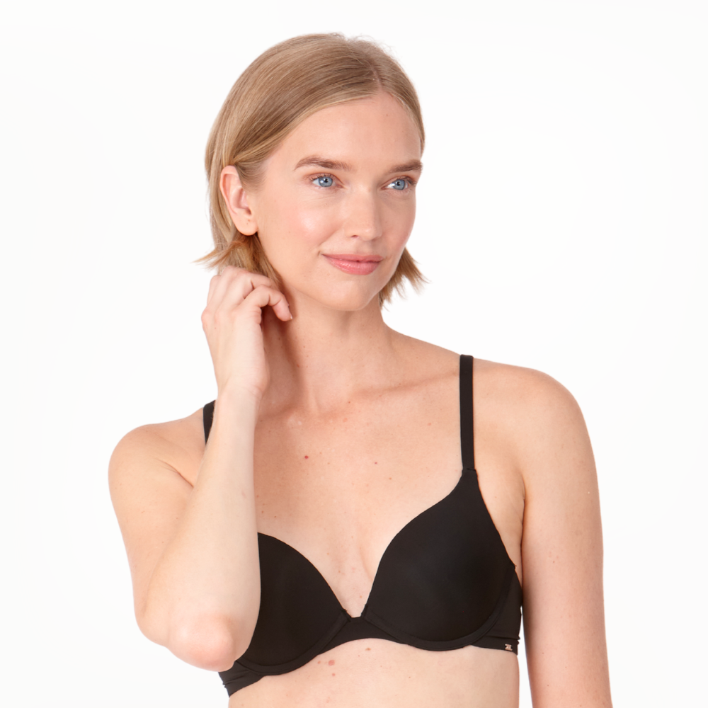 After Eden Single Boost Underwired Gel Bra Black