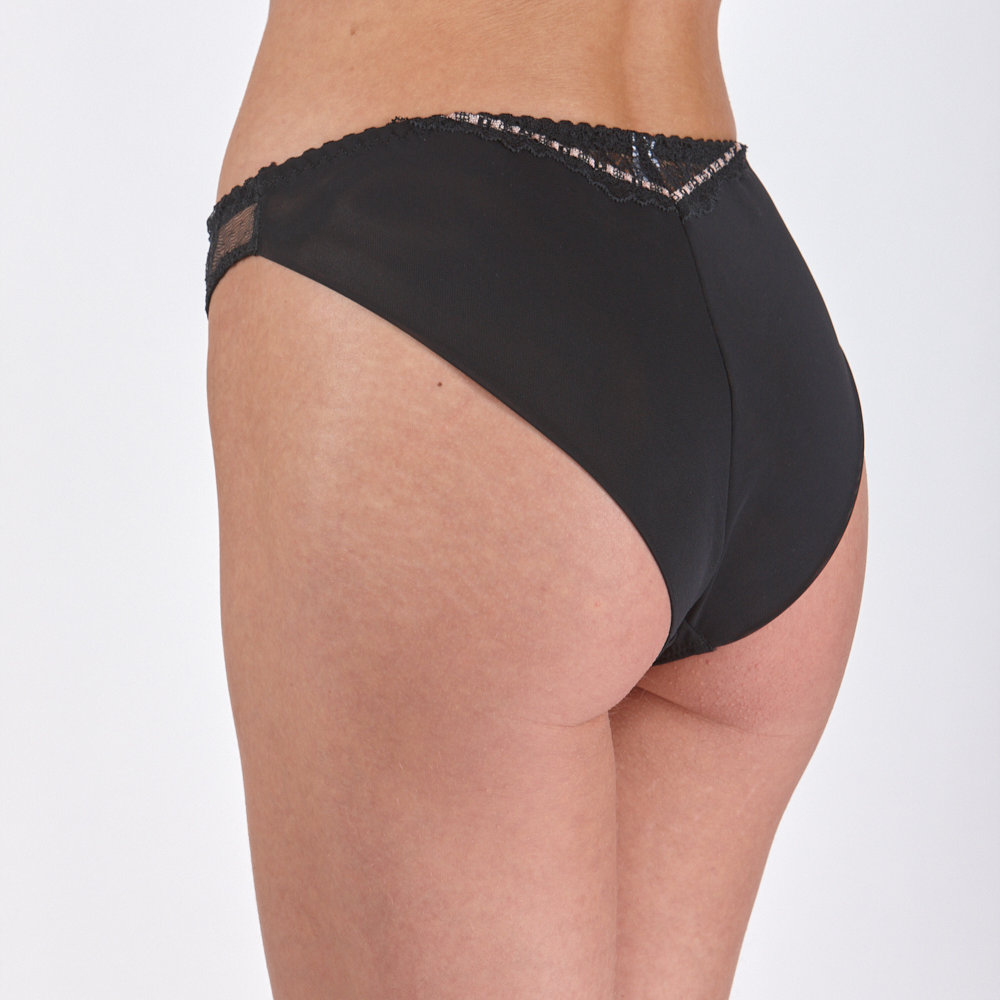 Little Women Midnight Ribbon Plain Back Brief