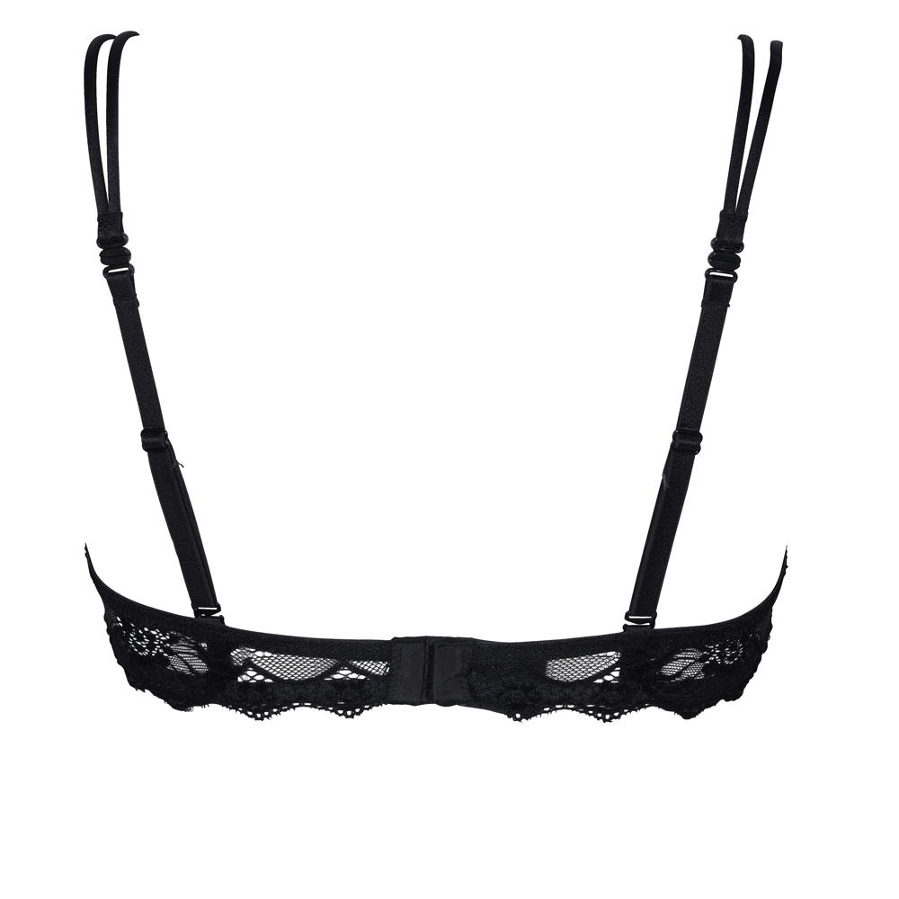 After Eden Anna Lace Single Boost Underwired Gel Bra Black