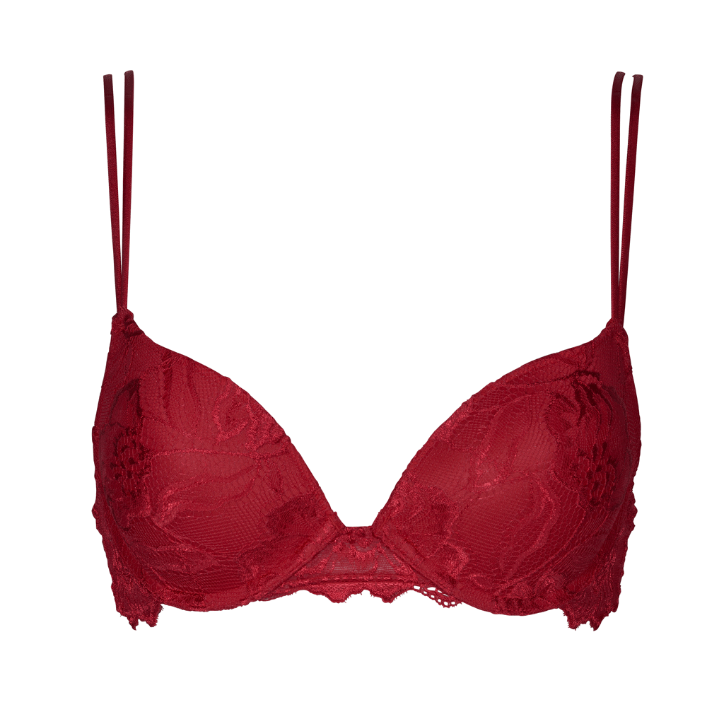 After Eden Anna Lace Single Boost Underwired Gel Bra Red