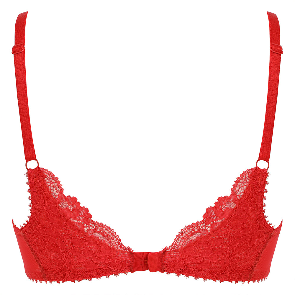 Little Women Isabella Underwired Bra - Back View of Red Small Bra