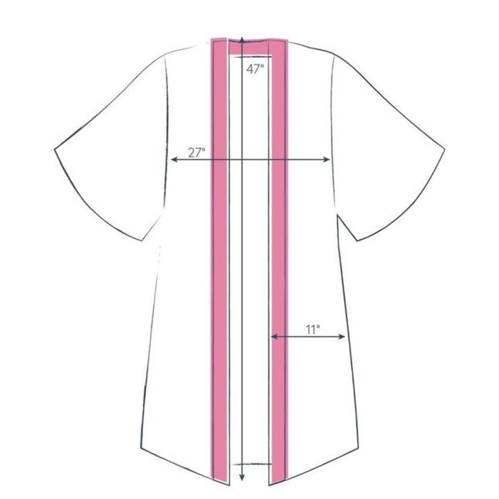 Kimono Gown Dimensions