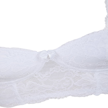 Little Women PERFECTLY YOU LONGLINE Non-Wired Bra White Detail