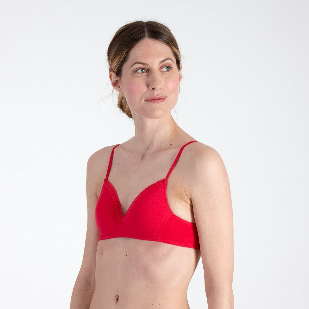 SOMETIMES Post-mastectomy light padded bra POWDERY PINK