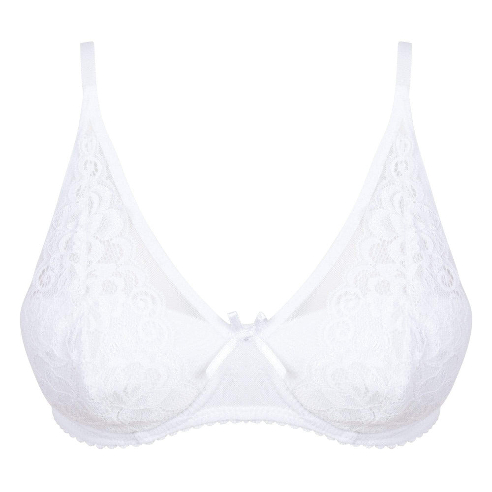Little Women Natalie Bra - White Cutout - Ideal For The Small Bust