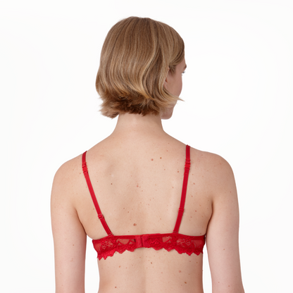 After Eden Anna Lace Single Boost Underwired Gel Bra Red