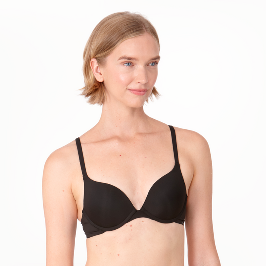 After Eden Single Boost Underwired Gel Bra Black