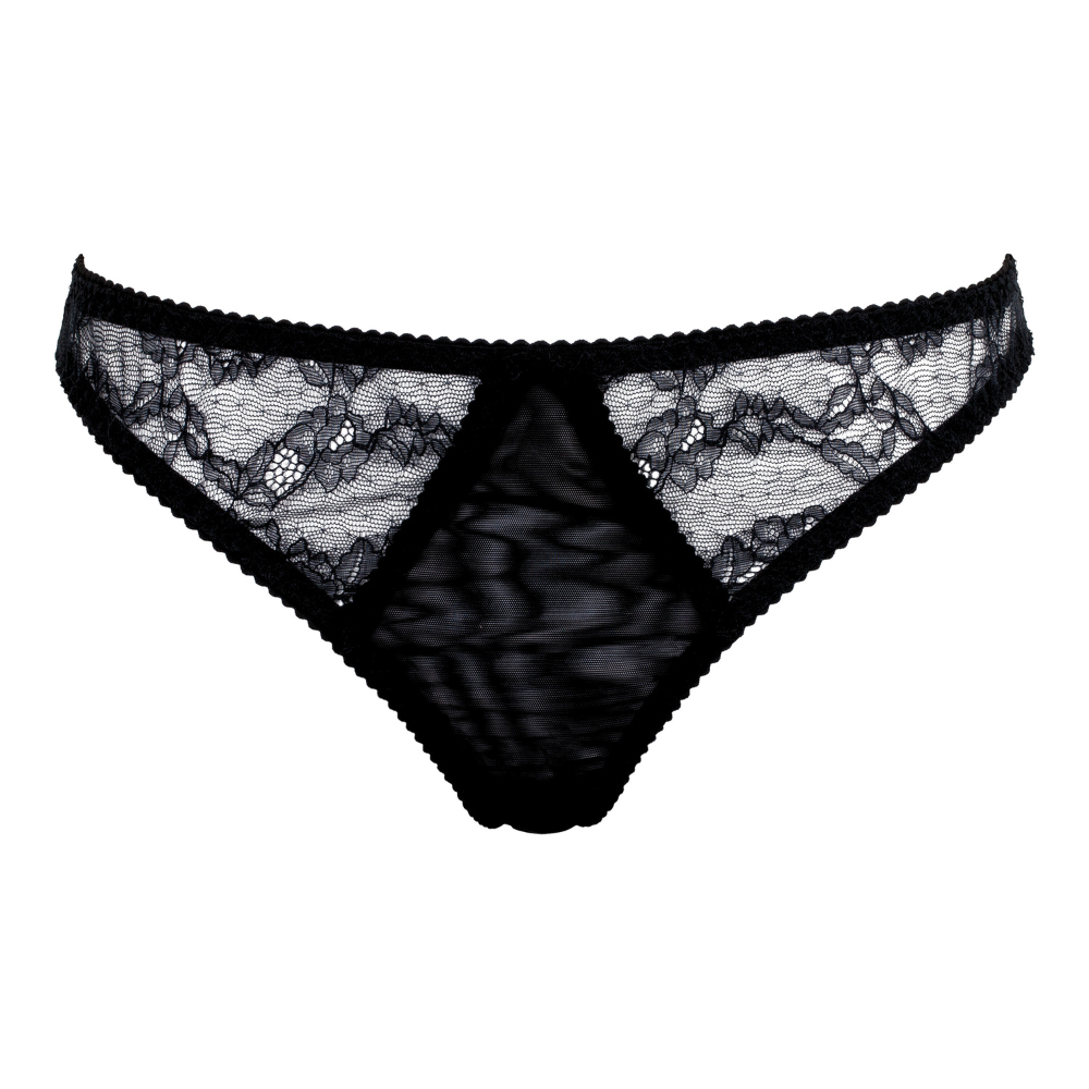 Little Women Midnight Ribbon Brief Lace Back Brief