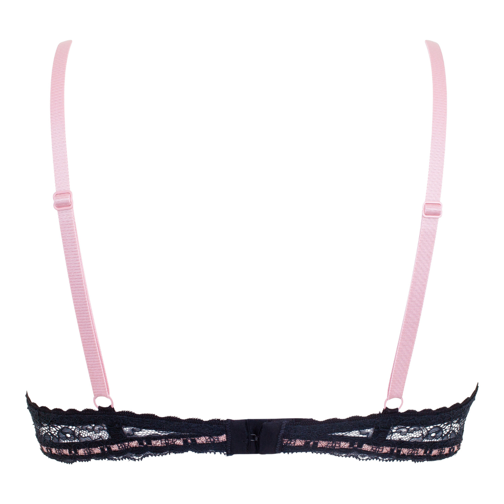 Little Women Midnight Ribbon Non-Wired Balconette Fixed Padding Bra