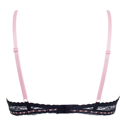 Little Women Midnight Ribbon Non-Wired Balconette Fixed Padding Bra