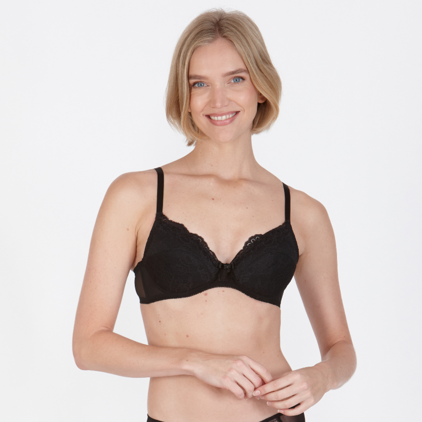 Orchid Noir High Apex Ultra Padded Non Wired Bra
