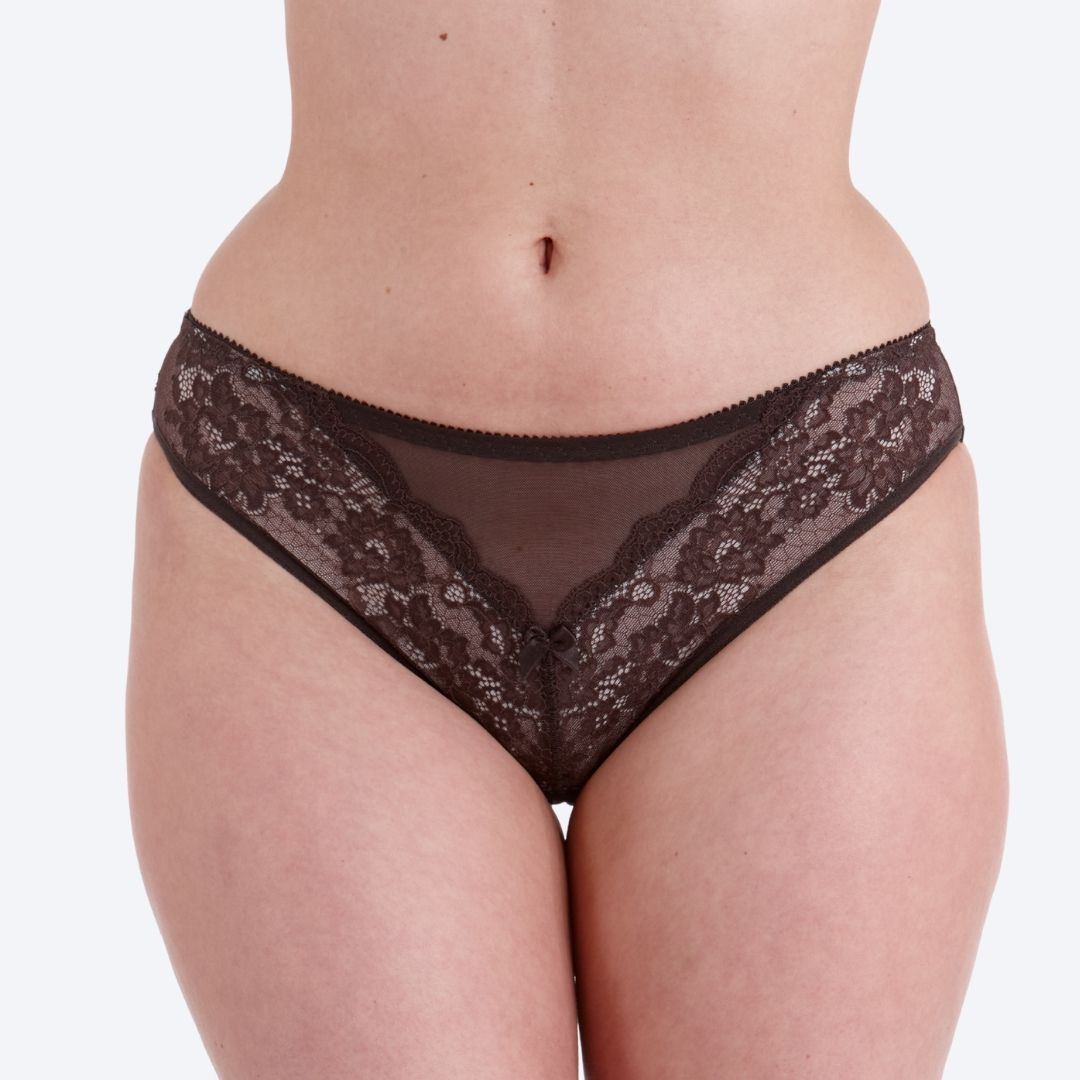 Pippa Chocolate Lace Briefs