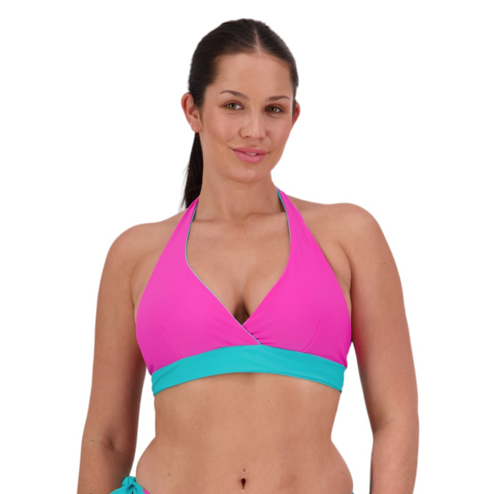 Moontide Reversible Tie Halterneck Bikini Top M7696