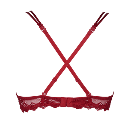 After Eden Anna Lace Single Boost Underwired Gel Bra Red