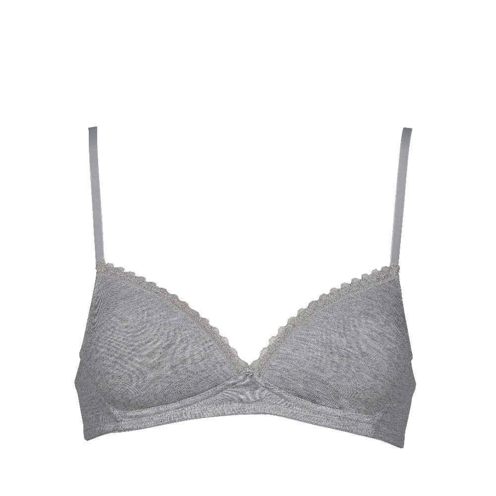 Royce - Eden Organic Cotton Comfort Bra - Grey – About the Bra