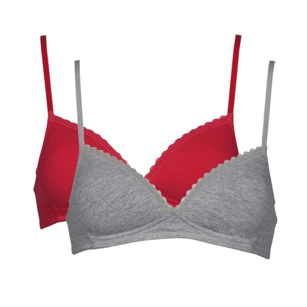 After Eden MyBasic Organic Cotton Non-Wired Comfy Bra Twin Pack 80.04.0002