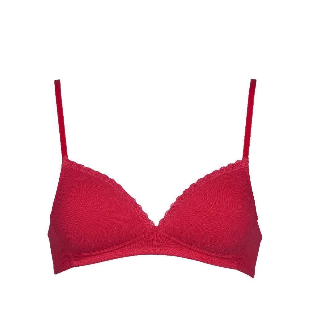 After Eden MyBasic Organic Cotton Non-Wired Comfy Bra Twin Pack (Lace Edge)  80.04.0002