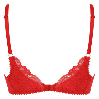 Little Women Isabella Underwired Bra - Back View of Red Small Bra