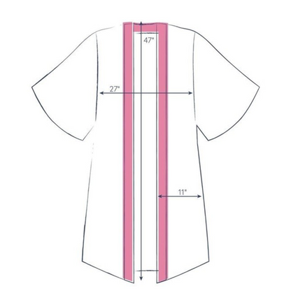Ladies Kimono Gown Delicate Tropical Dark Rose By Powder Design PKG41