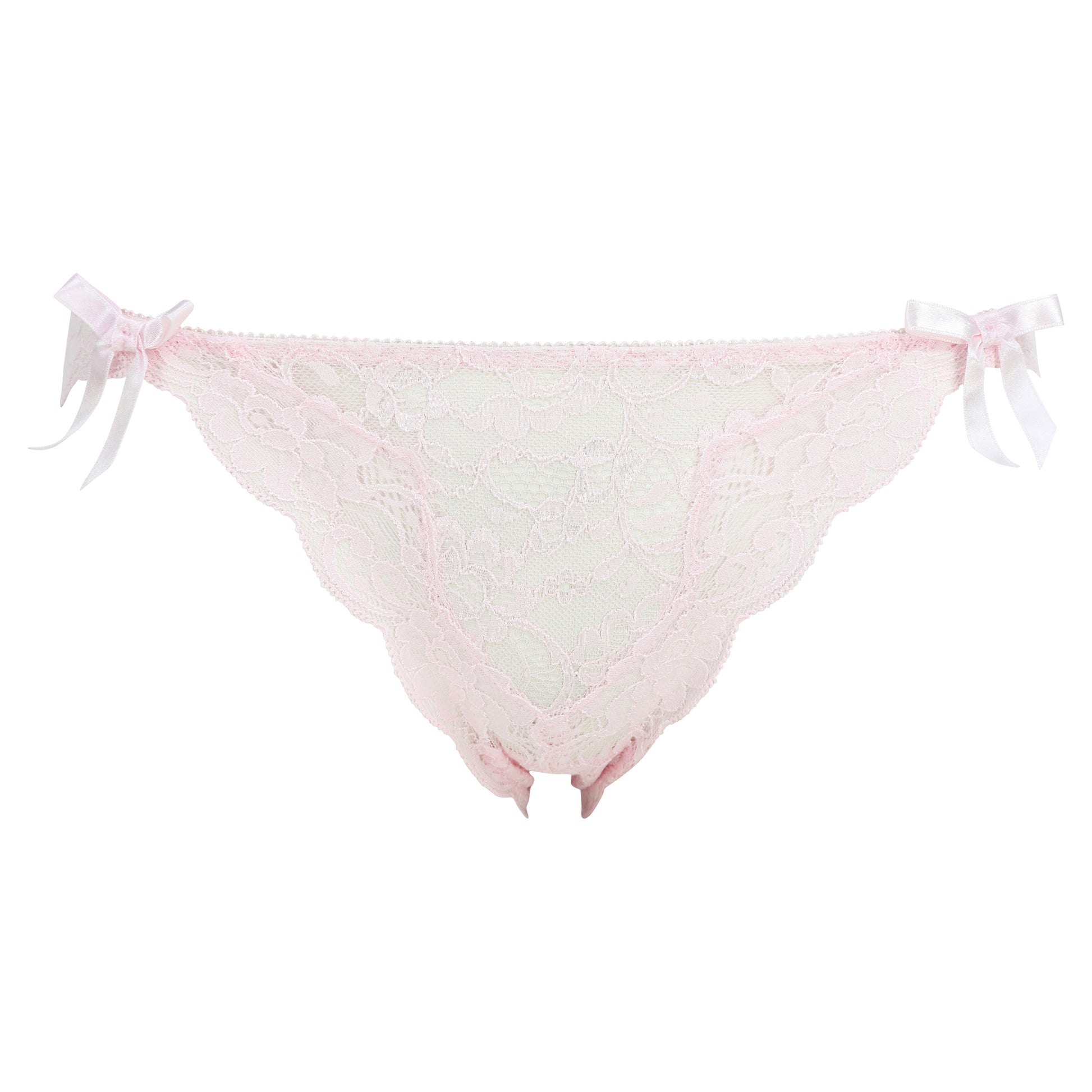 Lulu Stretch Lace Brief - Pale Pink