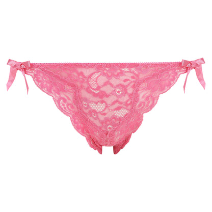 Lulu Stretch Lace Brief - Rose Pink