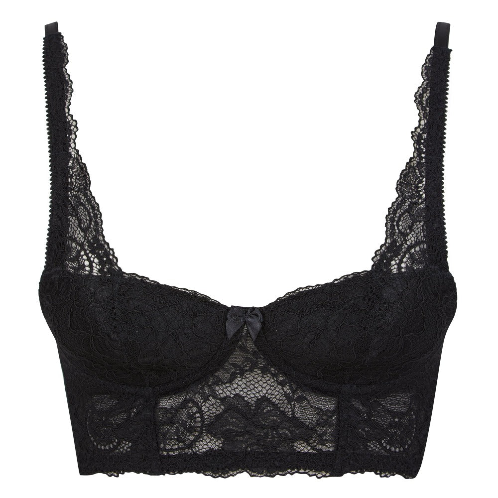 Little Women PERFECTLY YOU LONGLINE Non-Wired Bra in Black