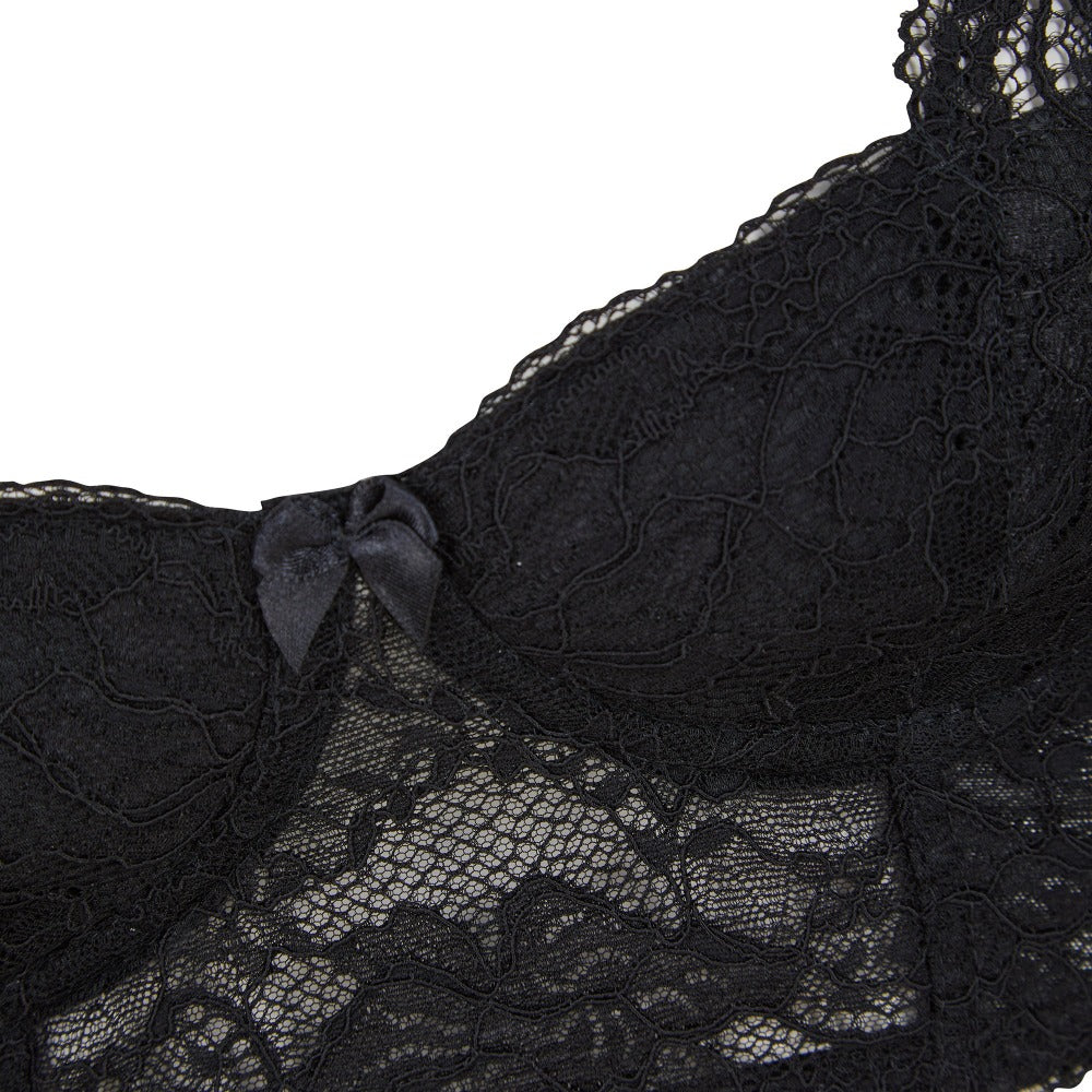 Little Women PERFECTLY YOU LONGLINE Non-Wired Bra Black Detail