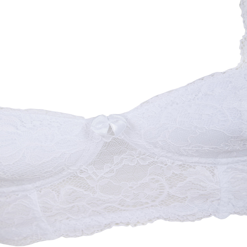 Little Women PERFECTLY YOU LONGLINE Non-Wired Bra White Detail