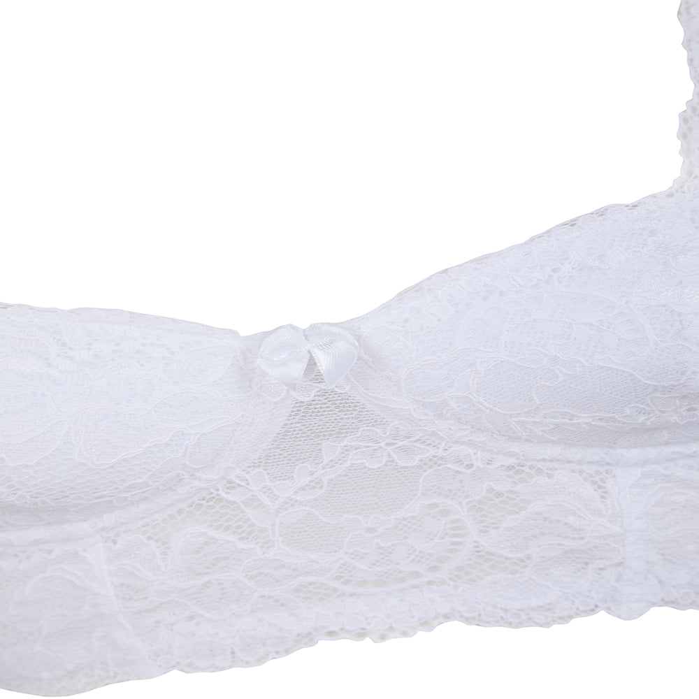 Little Women PERFECTLY YOU LONGLINE Non-Wired Bra White Detail