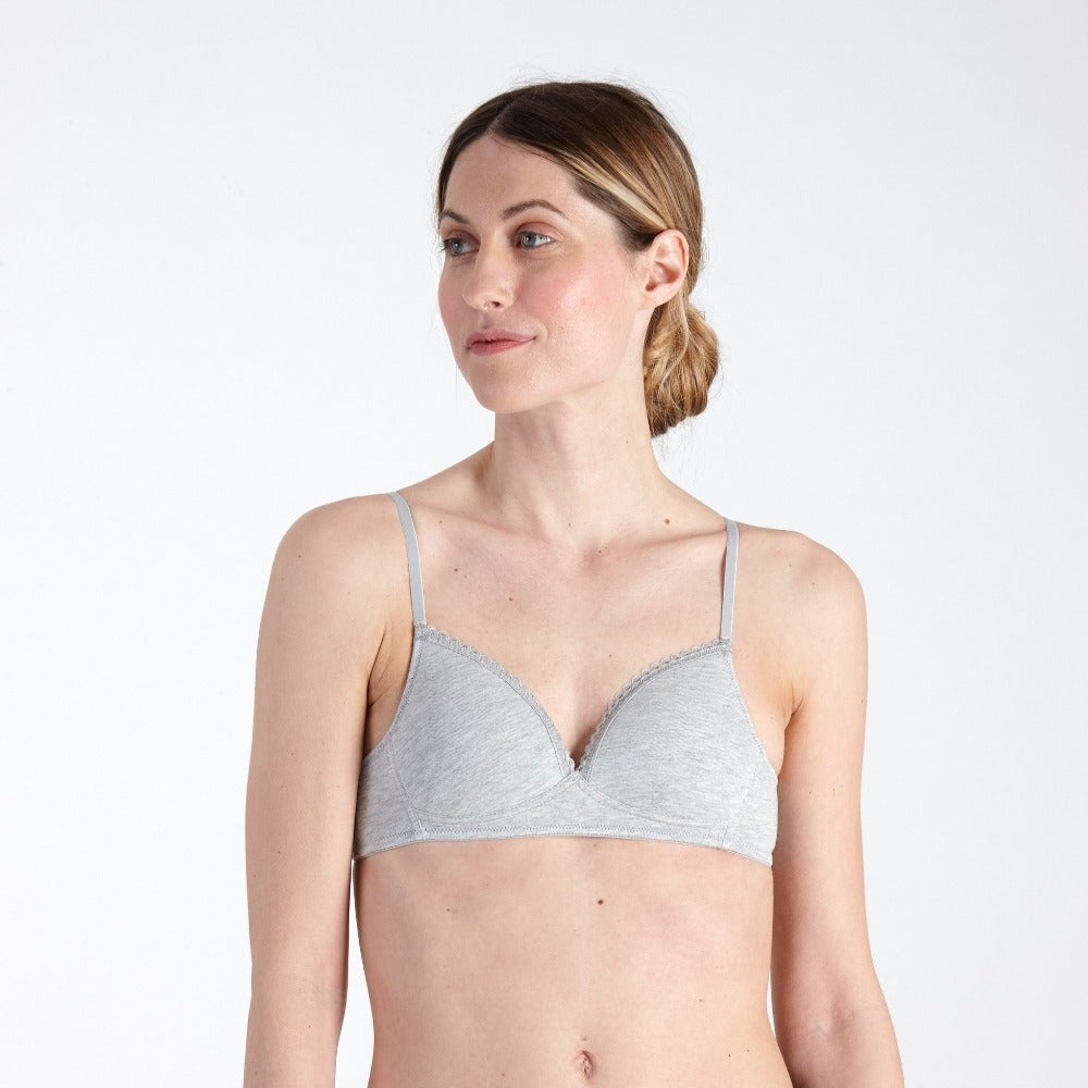 After Eden MyBasic Organic Cotton Non-Wired Comfy Bra Twin Pack (Lace –  Little Women