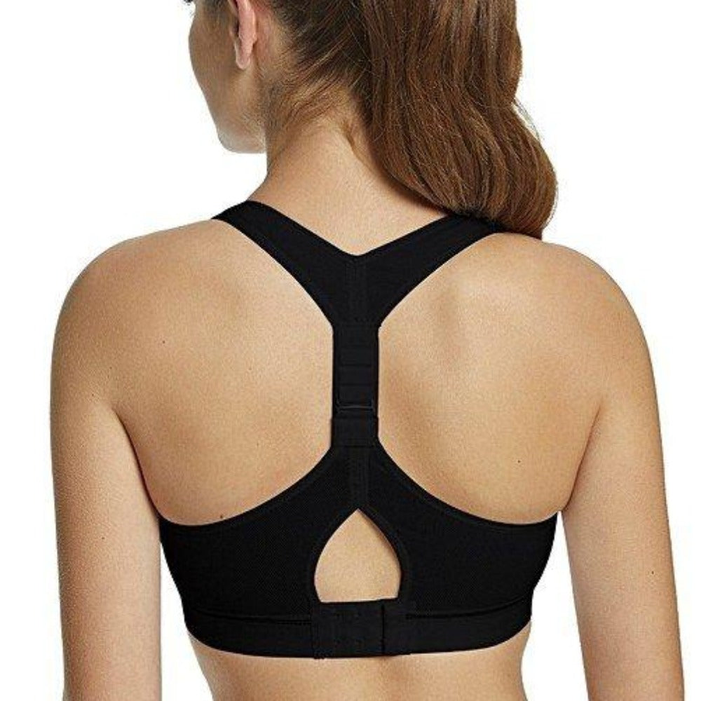 RoyceLIngerieImpactFreeFlexFitPetiteSportsBrainBlack2