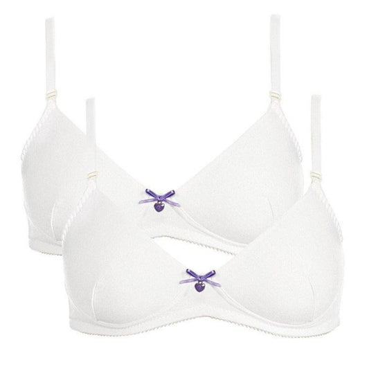 Royce Teen Bra White 2 Pack