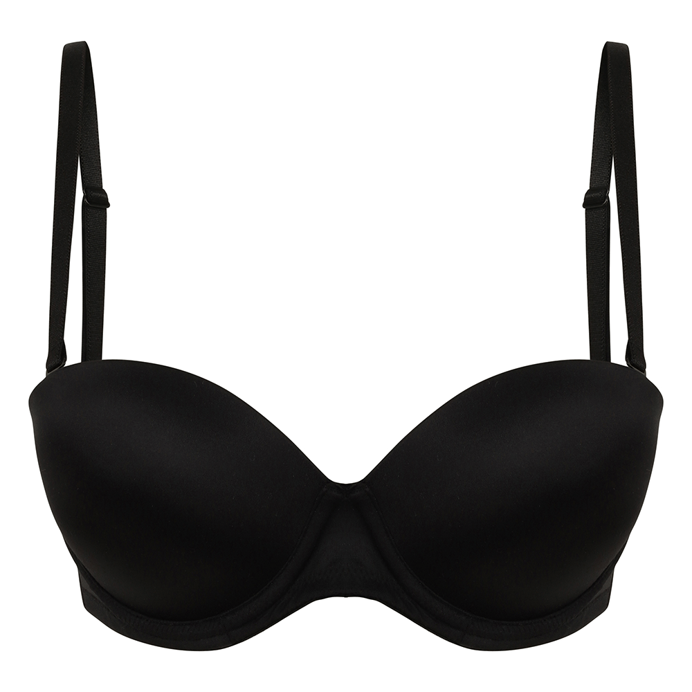 Little Women JADE Strapless Underwired Boost Bra in Black - Perfect For Small Boobs