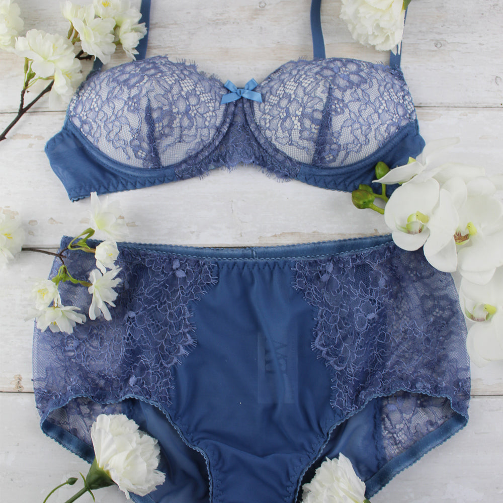 underwired balconette bra for small busts