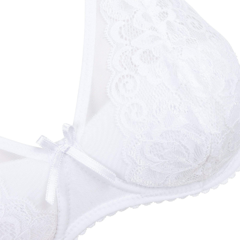 Little Women Natalie Bra - Detail View Of White Bra For The Smaller Frame