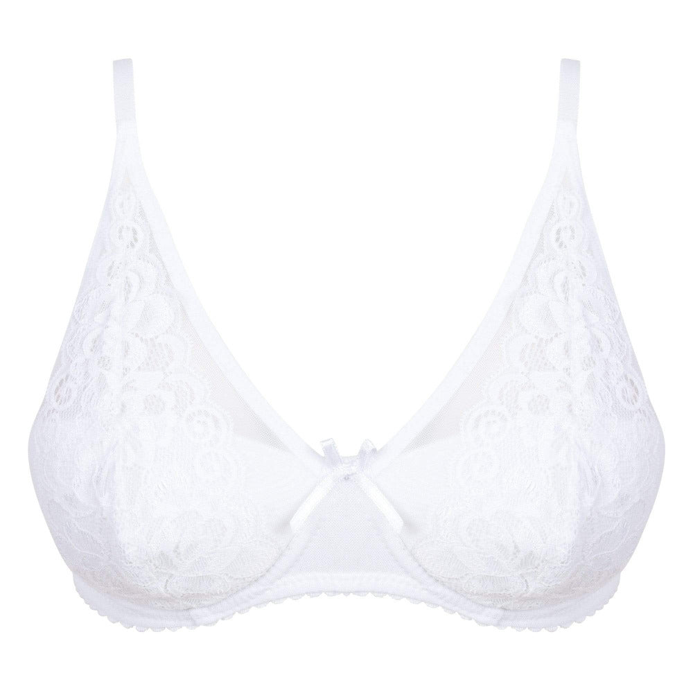 Little Women Natalie Bra - White Cutout - Ideal For The Small Bust