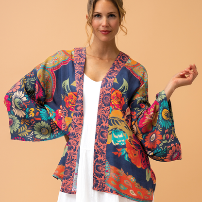 Ladies Short Kimono Jacket Perfect Gift By Powder Design AW23