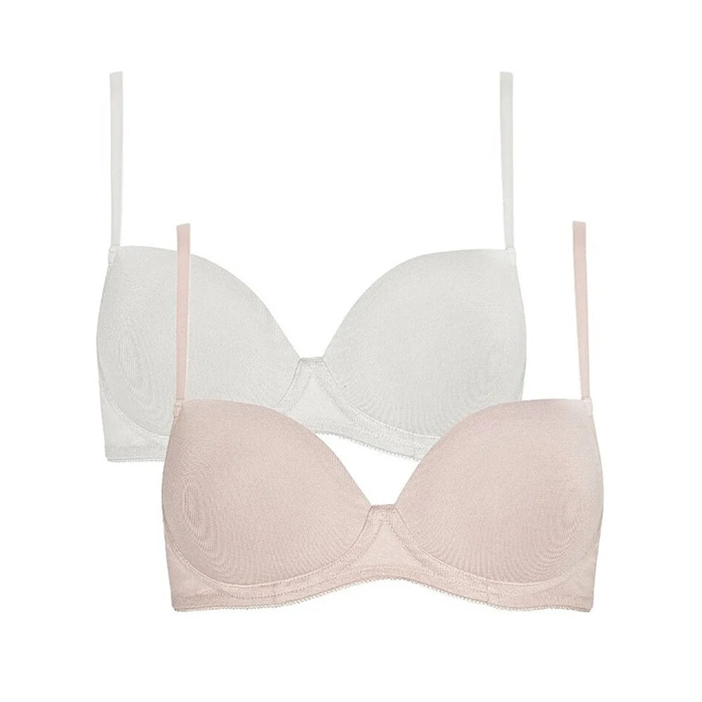 Royce SOPHIA Black & Blush Teen 2 pack Bra - Small Bras For Teens