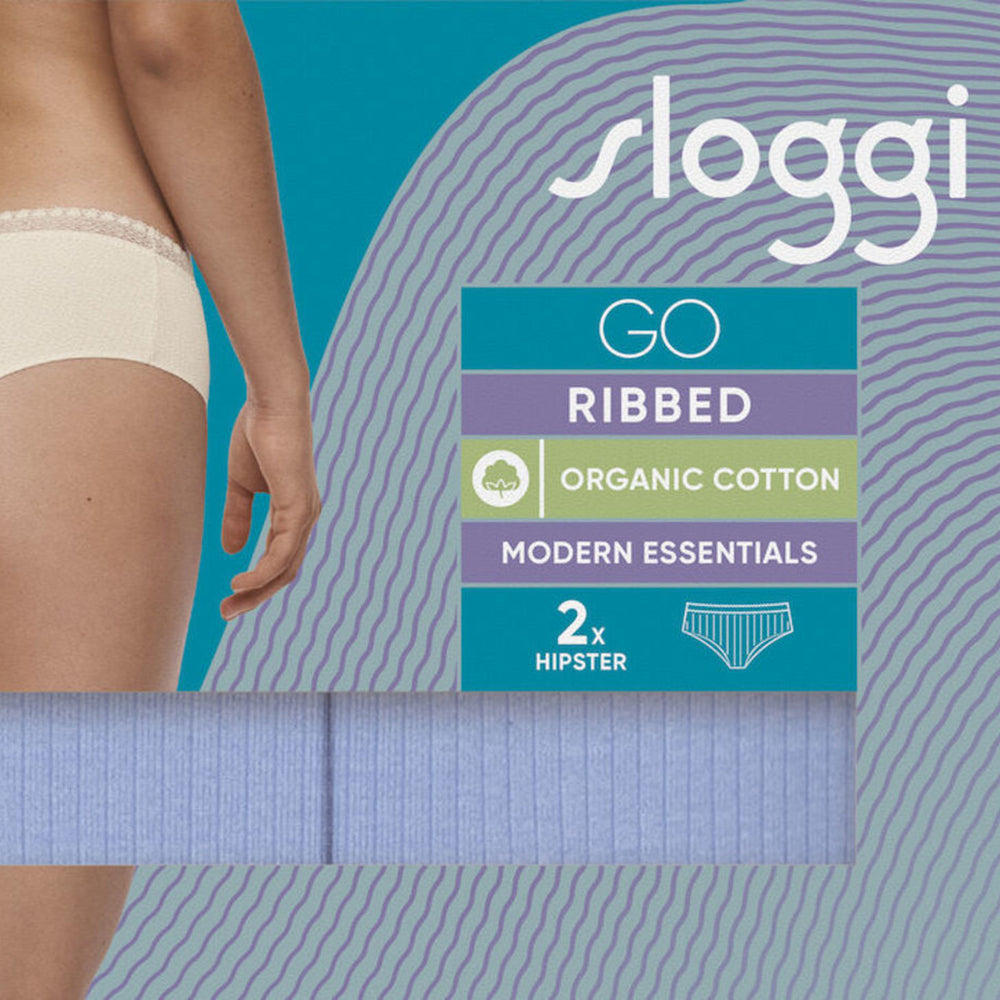 sloggi GO Ribbed Hipster Brief 2 pack 10213182