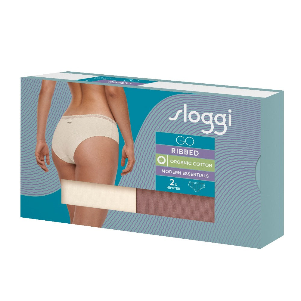 sloggi GO Ribbed Hipster Brief 2 pack 10213182