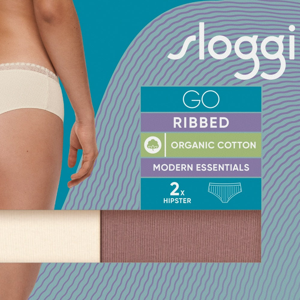 sloggi GO Ribbed Hipster Brief 2 pack 10213182