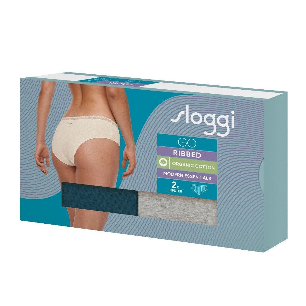 sloggi GO Ribbed Hipster Brief 2 pack 10213182