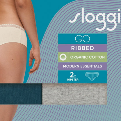 sloggi GO Ribbed Hipster Brief 2 pack 10213182