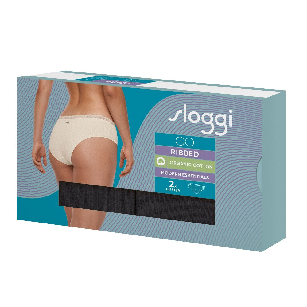 sloggi GO Ribbed Hipster Brief 2 pack 10213182