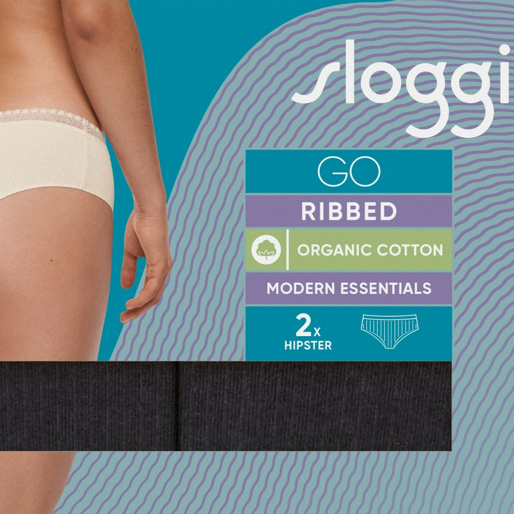 sloggi GO Ribbed Hipster Brief 2 pack 10213182